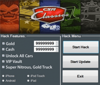 ВЗЛОМ CSR Classics. ЧИТ на золото, деньги + UNLOCKMOD.
