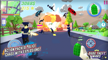 Взлом Dude Theft Wars много денег