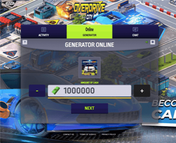 Взлом Overdrive City на много денег