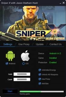 взлом SNIPER X WITH JASON STATHAM
