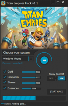 ВЗЛОМ Titan Empires. ЧИТ на золото, алмазы, камень.