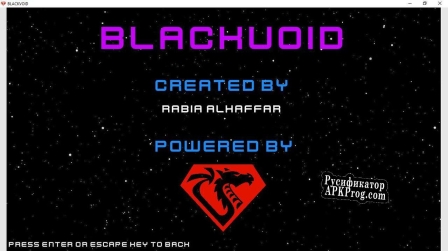 Русификатор для BLACKVOID