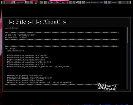 Русификатор для DarkClapy Editor Demo Test