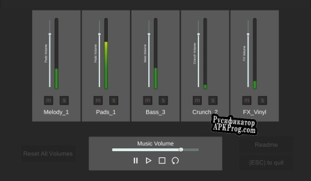 Русификатор для Music to Vertically Remix To