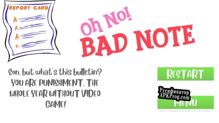 Русификатор для Oh No A Bad Note