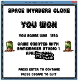 Русификатор для Space Invaders Clone (MetalSlug UFO)