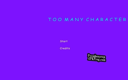Русификатор для Too Many Characters